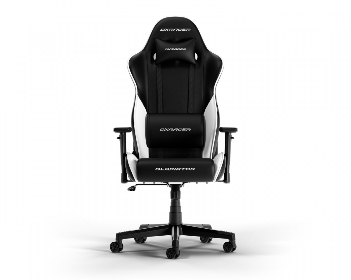 GLADIATOR L Black & White PVC Leather in the group Chairs / Gladiator Series at DXRacer Distribution Europe (28096)