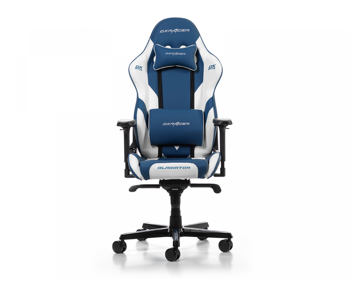 GLADIATOR L Blue & White PVC Leather in the group Chairs / Gladiator Series at DXRacer Distribution Europe (38023)