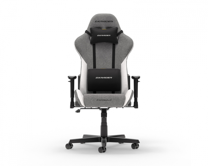 FORMULA Gaming Chair Grey & White Fabric  L