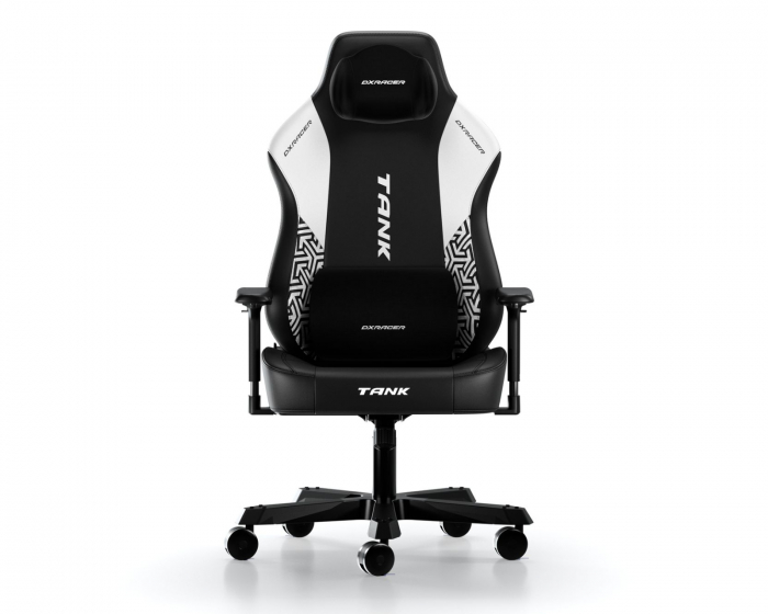 TANK Gaming Chair Black & White Armour EPU Leather XXL