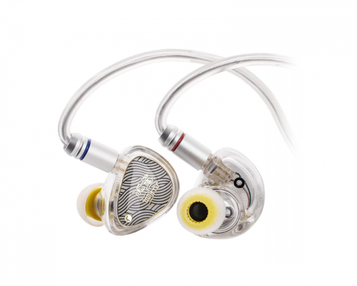 Wan'er S.G 2 IEM Headphones with Mic- 3.5mm - Clear White