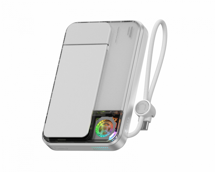 ICEMAG 3 Qi Wireless Magnetic Powerbank 10000 mah  - White