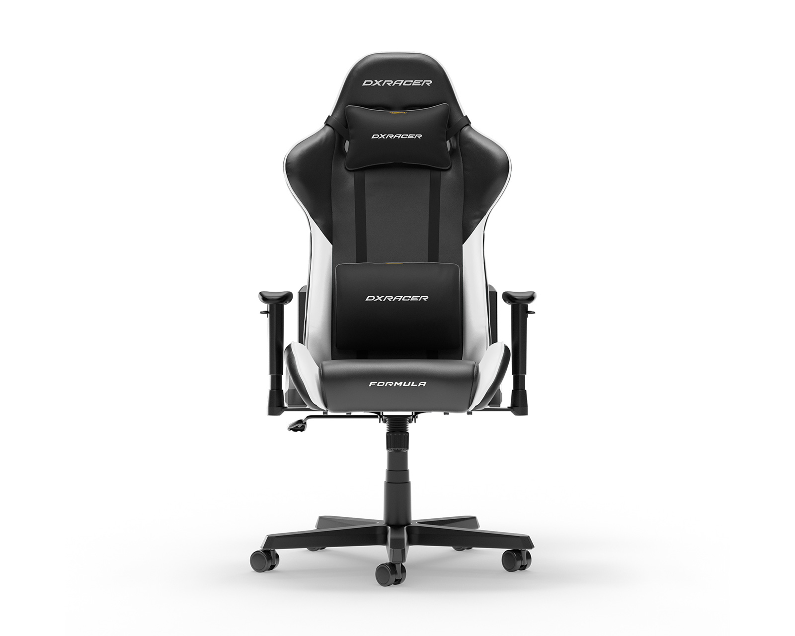 DXRacer FORMULA L Black & White PVC Leather - DXRacer-Europe.com