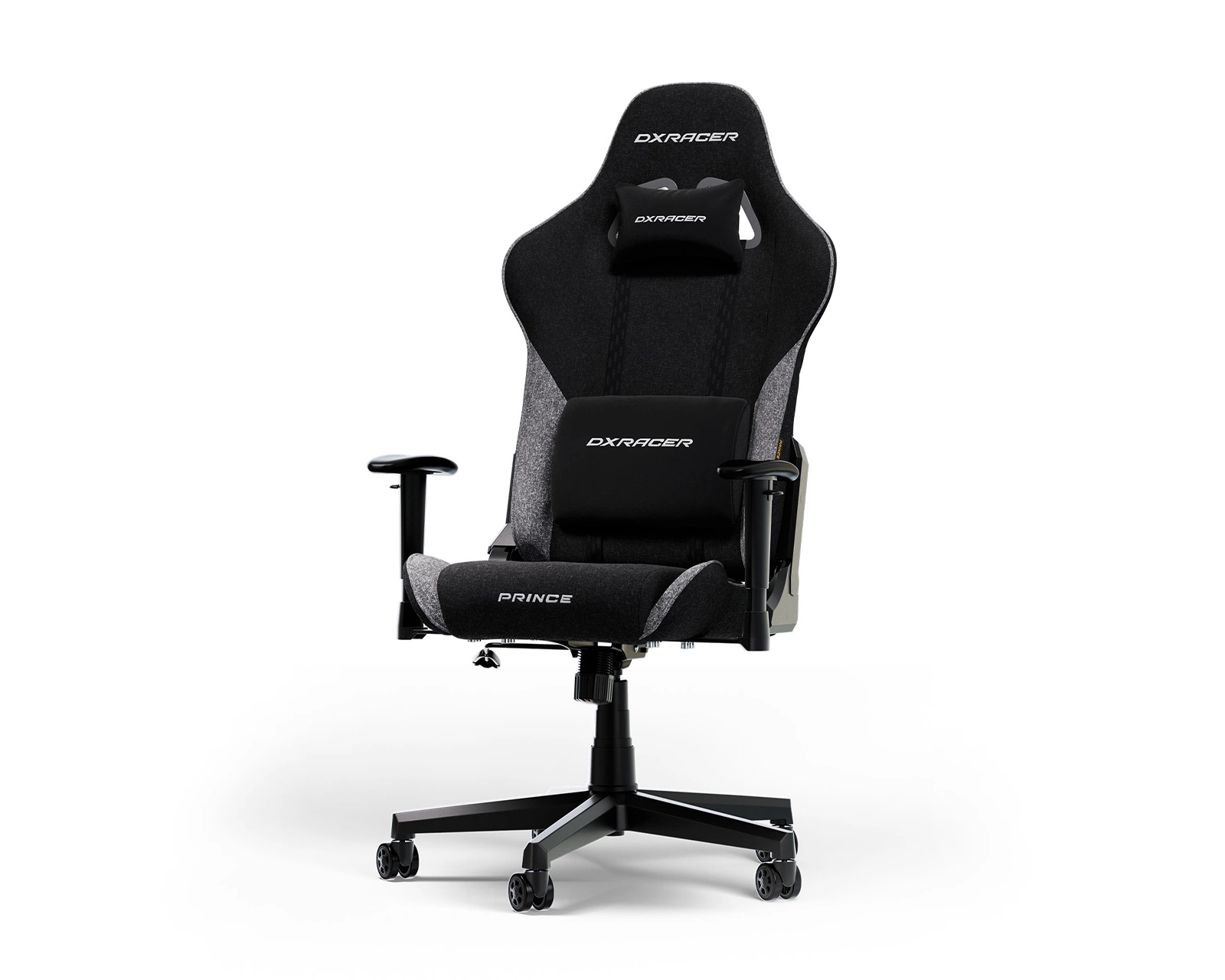 PRINCE Gaming Chair Black & Grey Fabric L