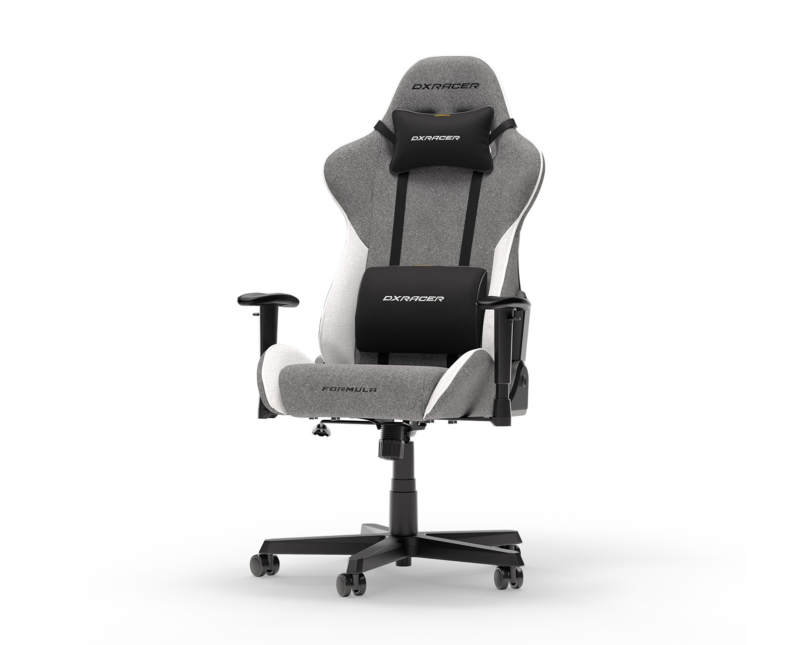 FORMULA Gaming Chair Grey & White Fabric  L FORMULA Gaming Chair Grey & White Fabric  L