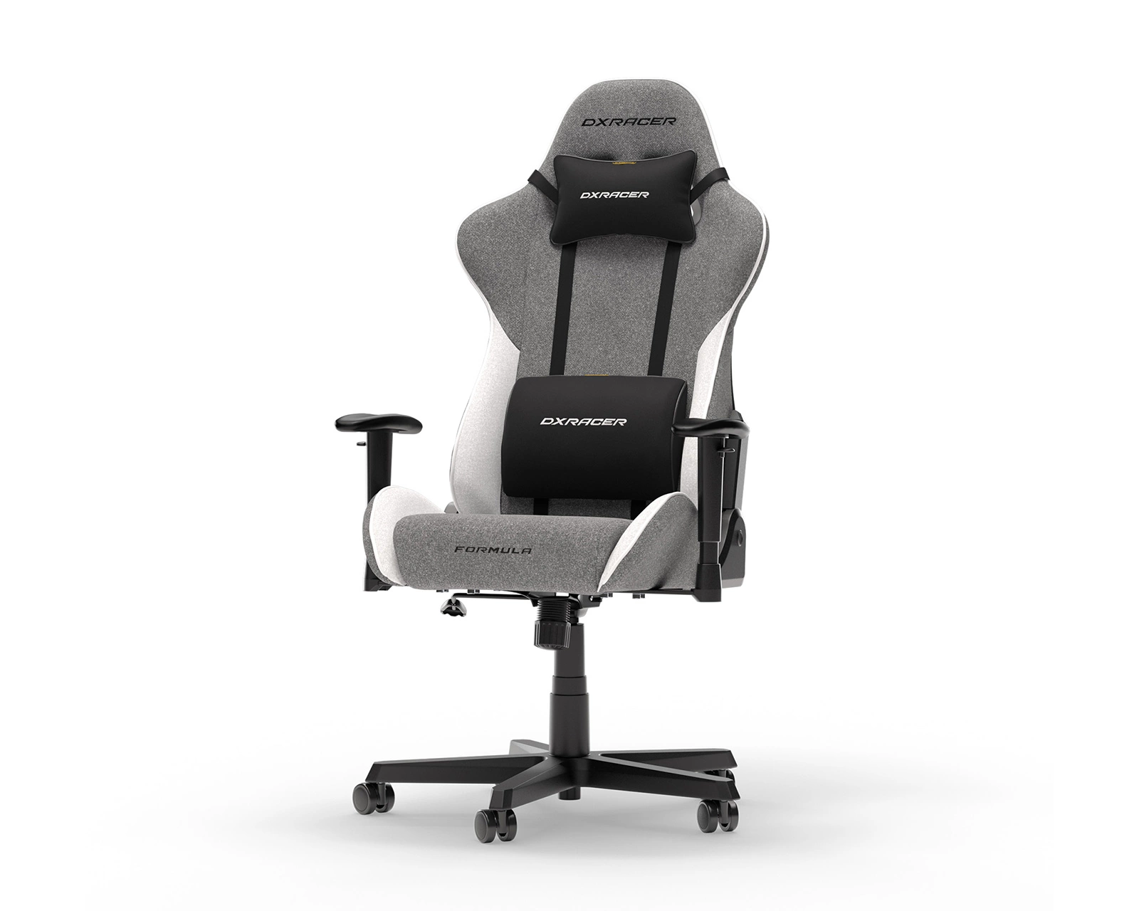 FORMULA Gaming Chair Grey & White Fabric  L