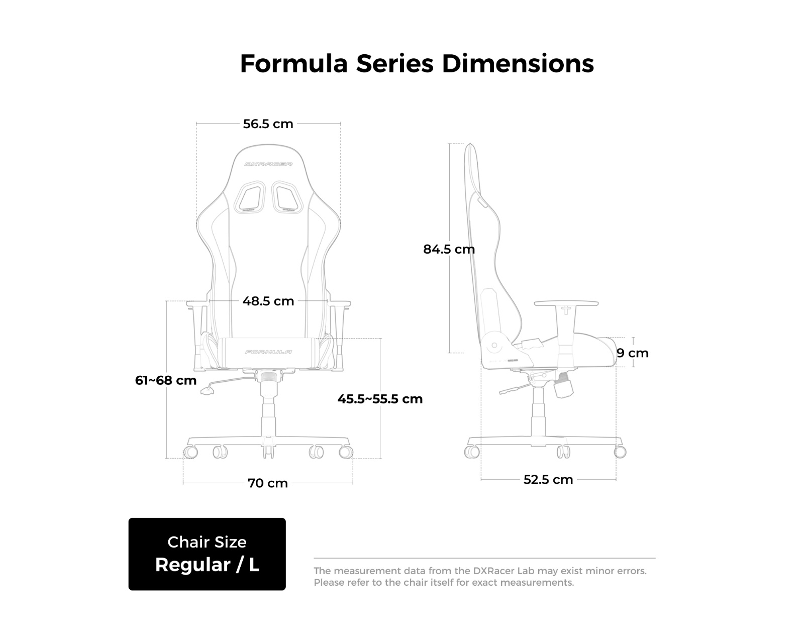 FORMULA Gaming Chair Grey & White Fabric  L FORMULA Gaming Chair Grey & White Fabric  L