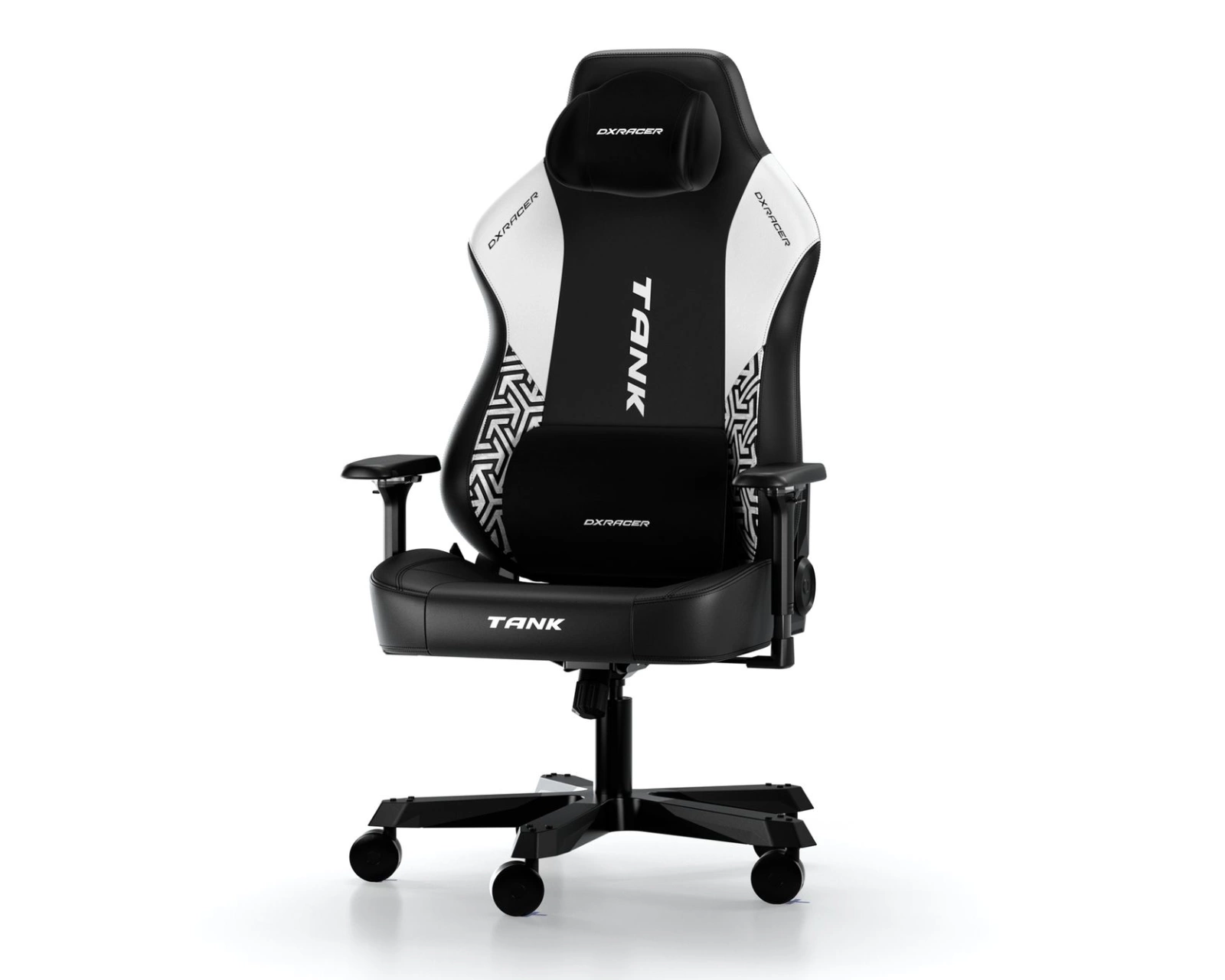 TANK Gaming Chair Black & White Armour EPU Leather XXL