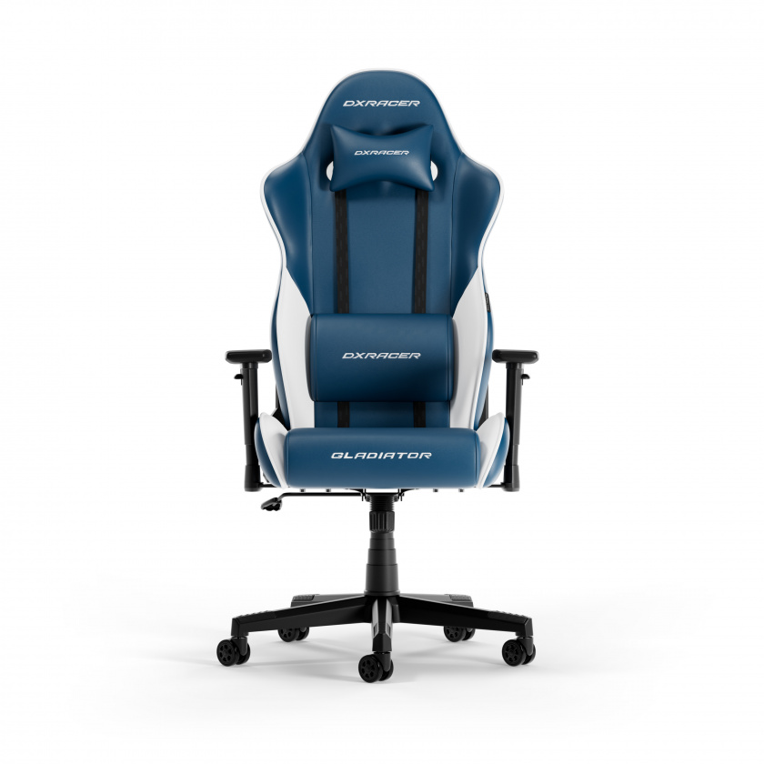 GLADIATOR L Blue & White PVC Leather in the group Chairs / Gladiator Series at DXRacer Distribution Europe (28099)
