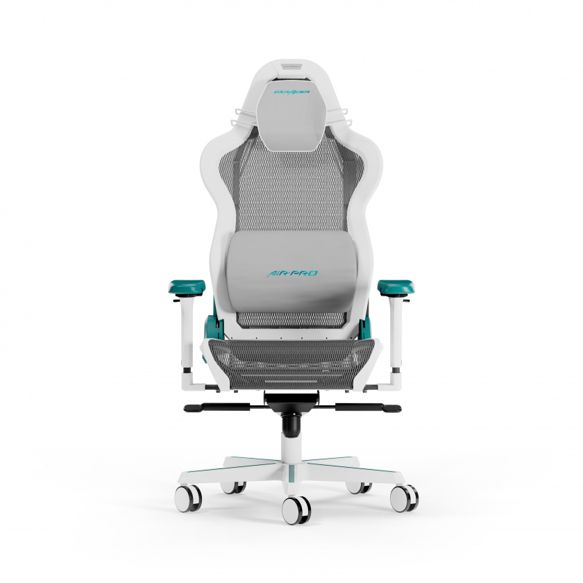 AIR L White & Cyan Mesh in the group Chairs / Air Series at DXRacer Distribution Europe (38026)